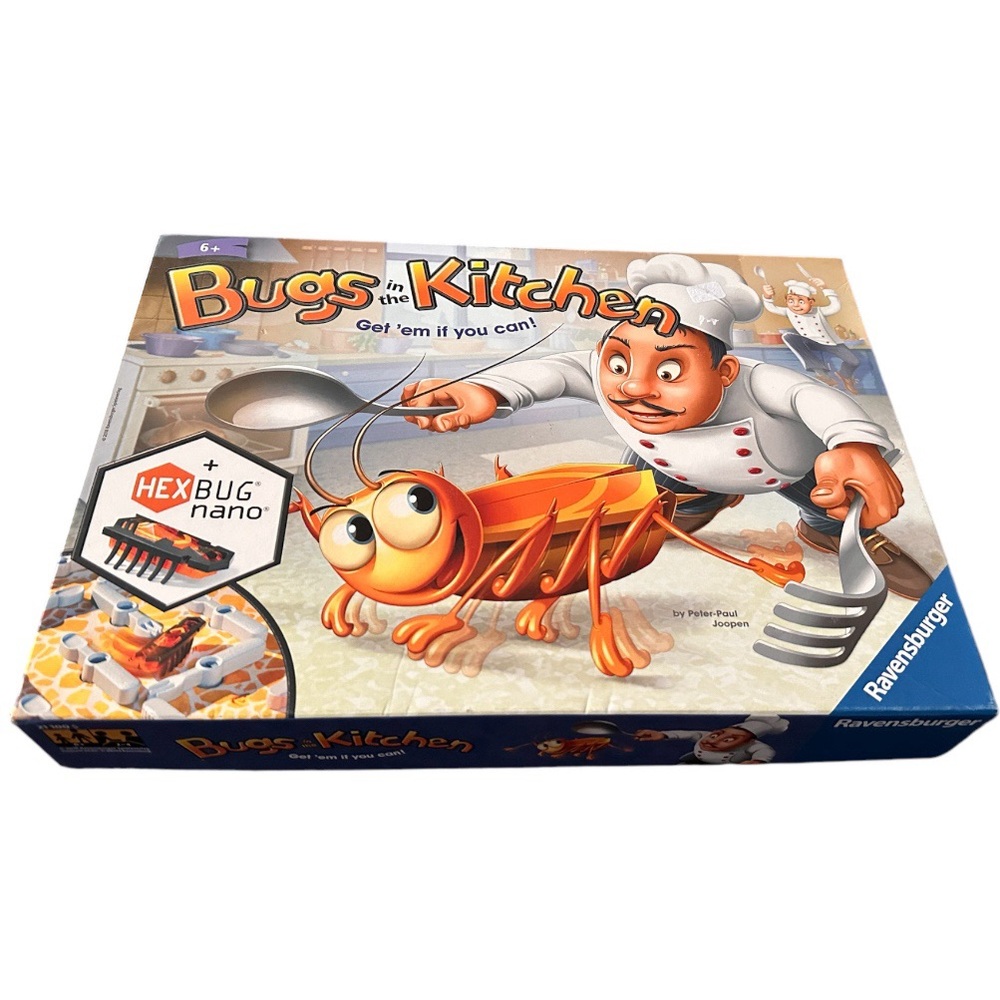 Bugs in the Kitchen Ravensburger Childrens Board Game 2013 Complete Hex Bug Nano